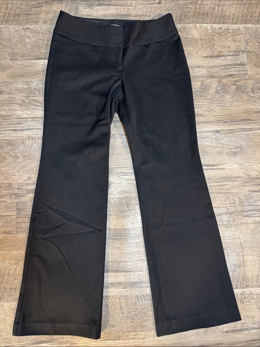 Express “Editor” Black Flared Wide Leg Pants - Size 8R